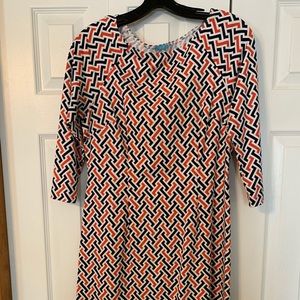 J McLaughlin 3/4 sleeve boat neck dress